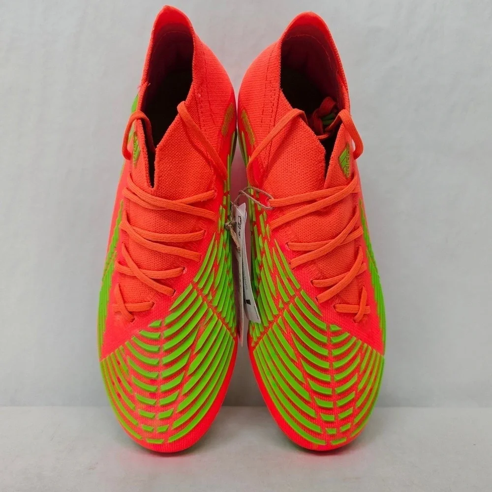 Adidas Predator Edge.1 Firm Ground Soccer Cleats‎ GW1029 Solar Red Mens Size 8.5